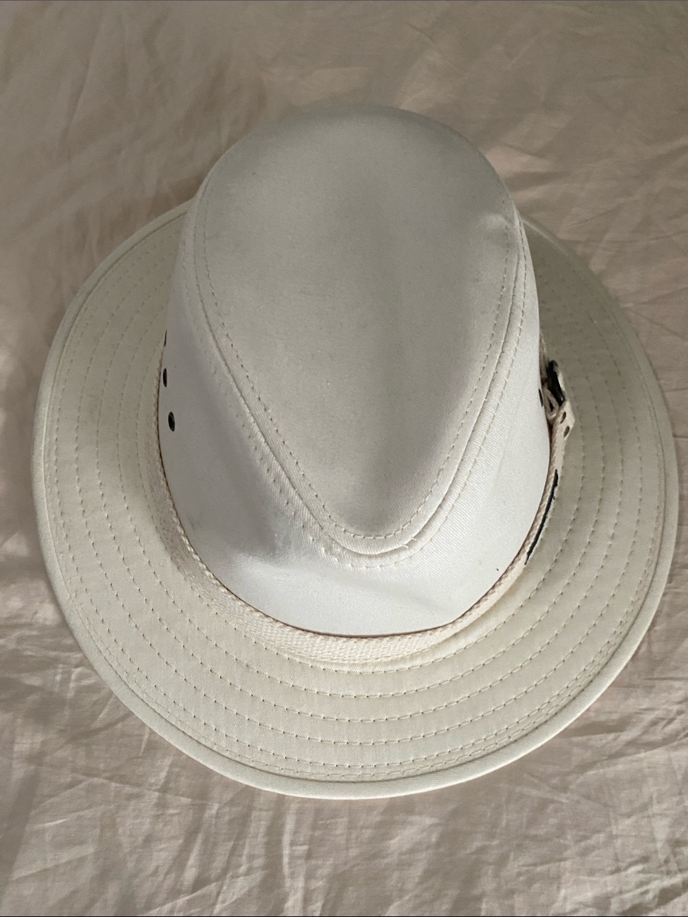 Panama Jack white and navy label detail originally purchased at Disney Land.
